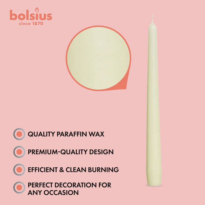 Bolsius 10" Bulk Taper Candles Wedding Home Decor Candle Wayfair